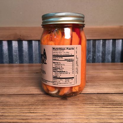 Pickled Carrots label