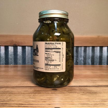 Candied Jalapenos label