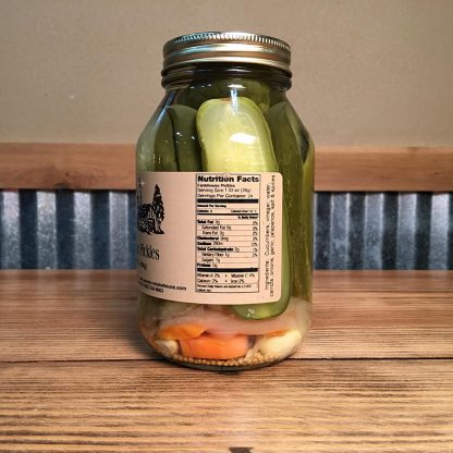 Farmhouse Pickles label